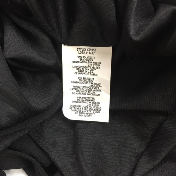 Nordstrom Black Mesh Gown Size 6P - Picture 8 of 8